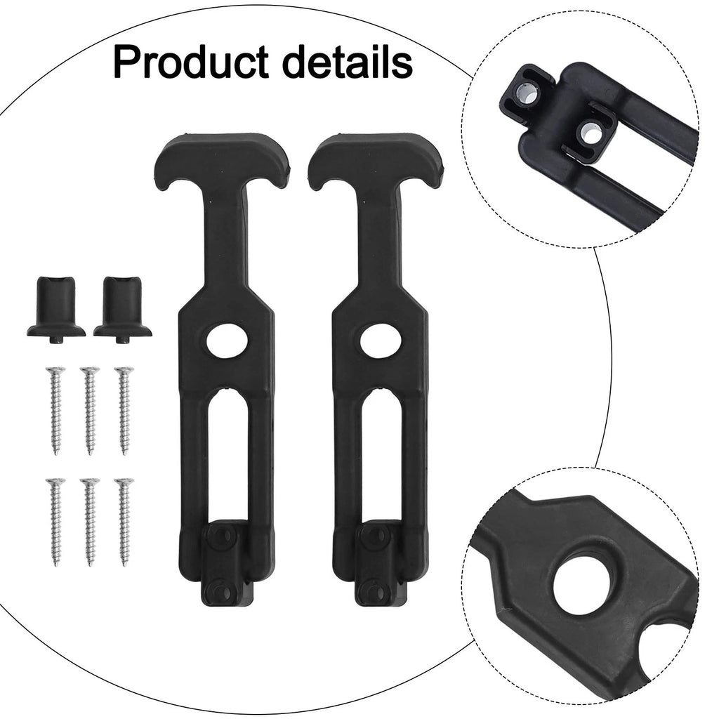 T Handle Rubber Draw Latch Set for Toolbox & Vehicle (2 Pack)
