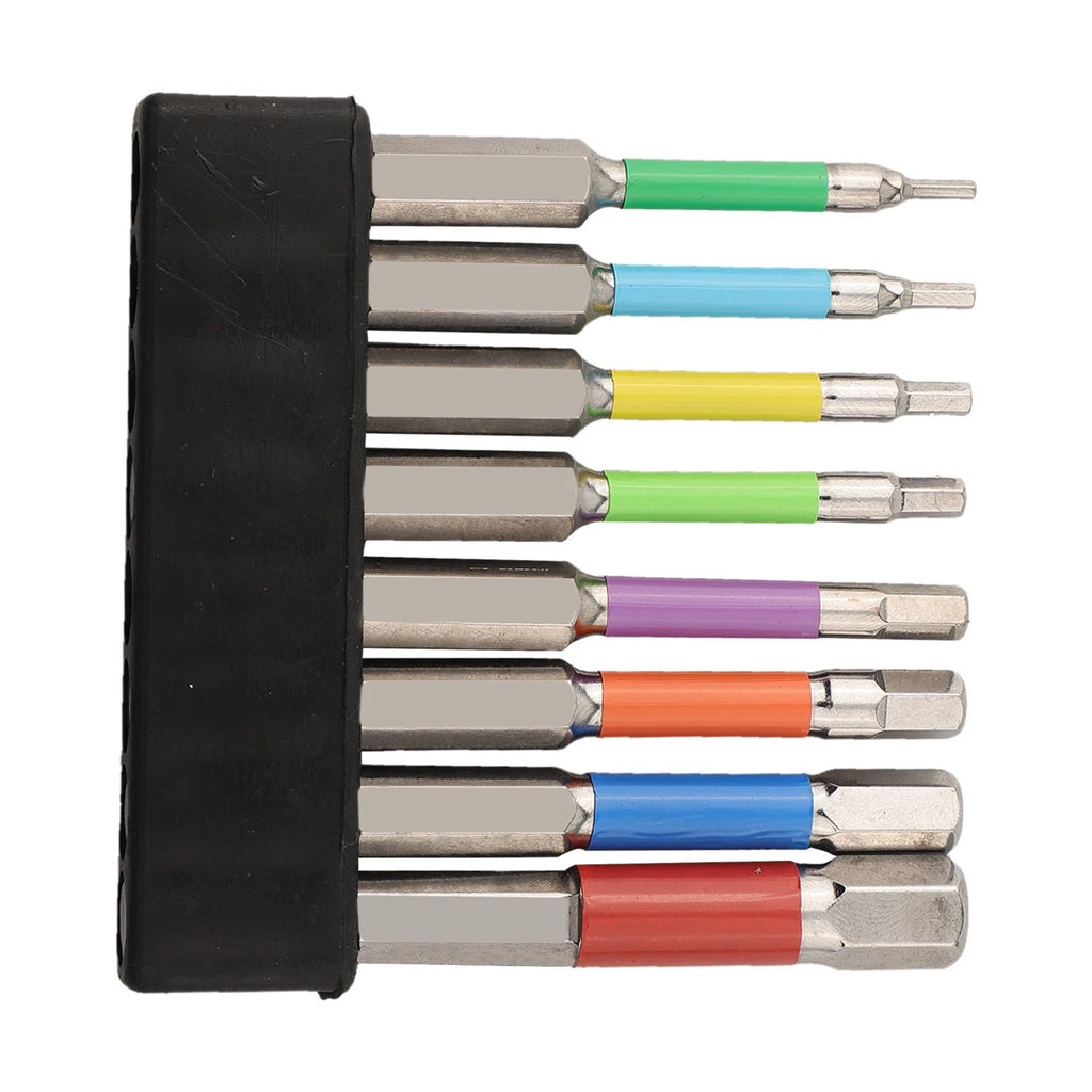 8PCS Magnetic Hexagonal Screwdriver Bits for Various Tools and Drills