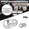 Center Control Ring Knob Cover Replacement for Chevrolet (4pcs) (2005–2015)