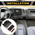 Center Console Armrest Organizer Tray for Jeep Compass (2022–2023) Red