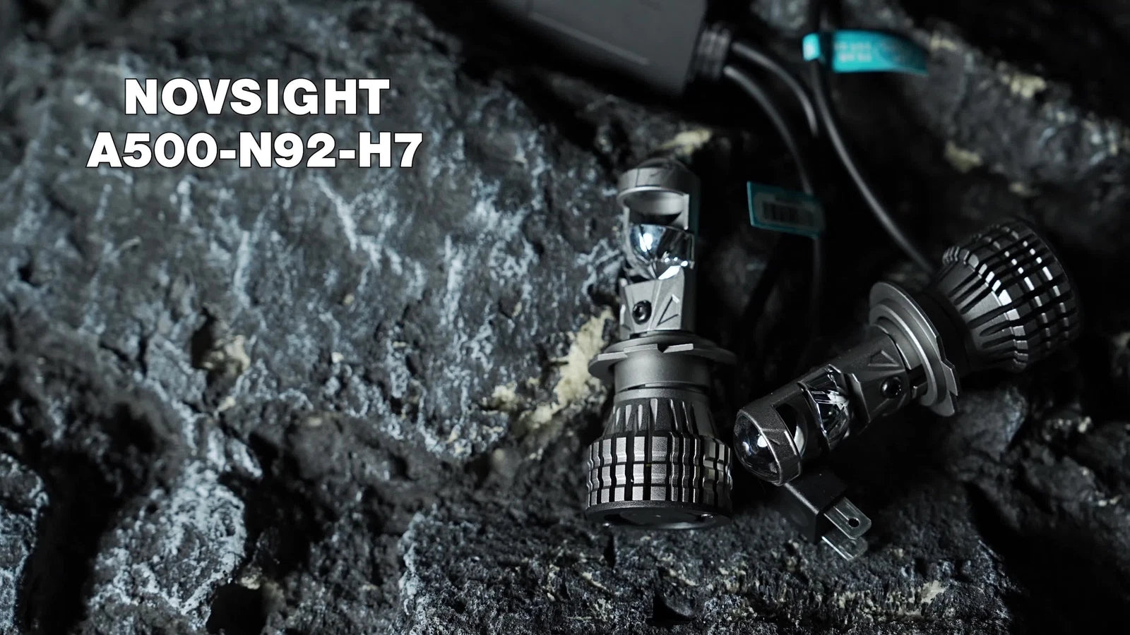 2X H7 LED Headlight Bulbs for NOVSIGHT Conversion Kit (Hi/Low Beam)