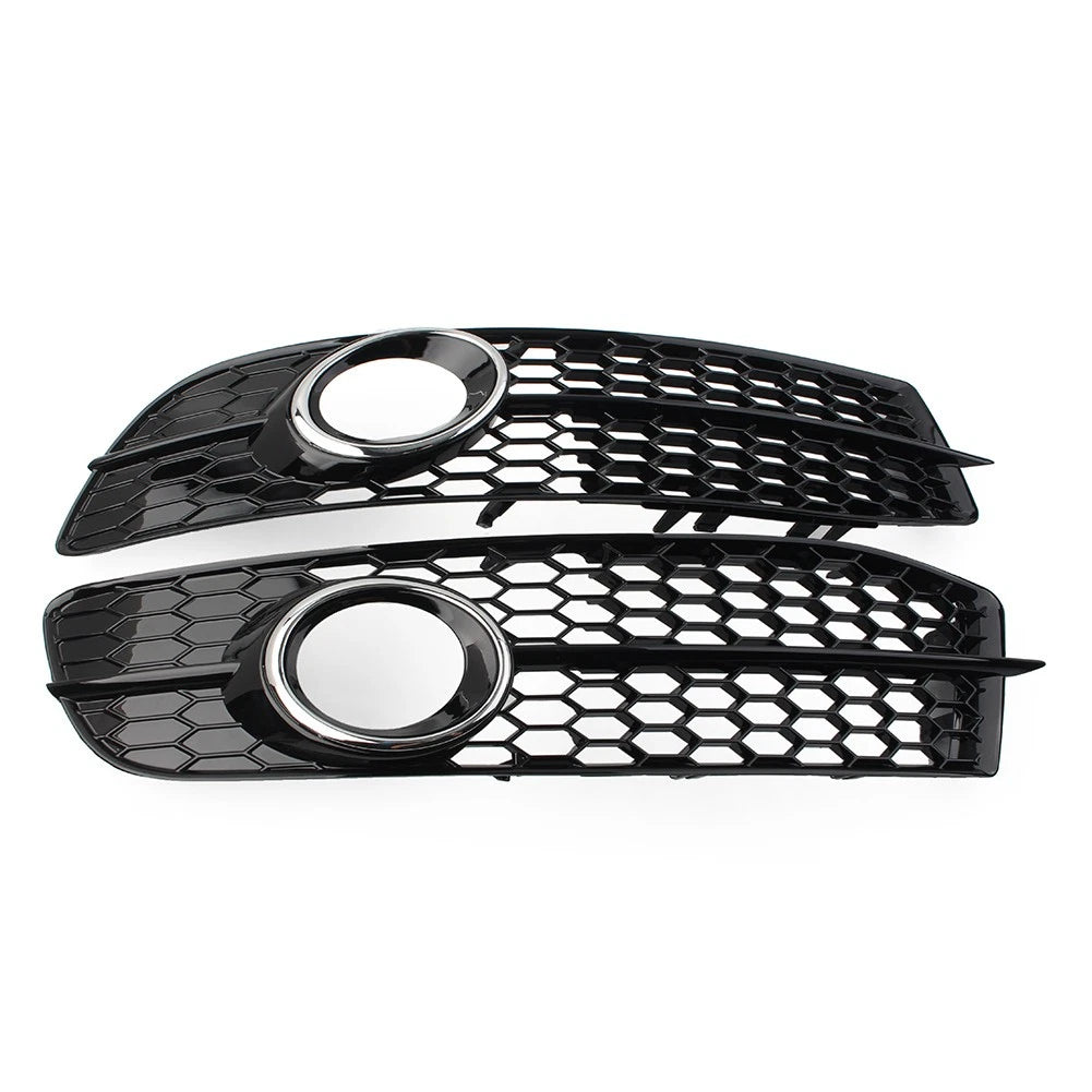 Honeycomb Hex Mesh Grill Cover for Audi A6 C6 (2008–2011) Chrome