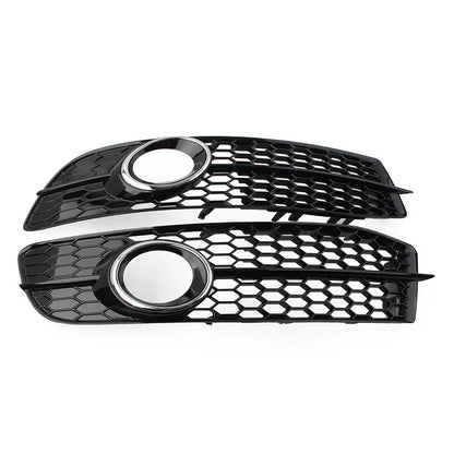 Honeycomb Hex Mesh Grill Cover for Audi A6 C6 (2008–2011) Chrome