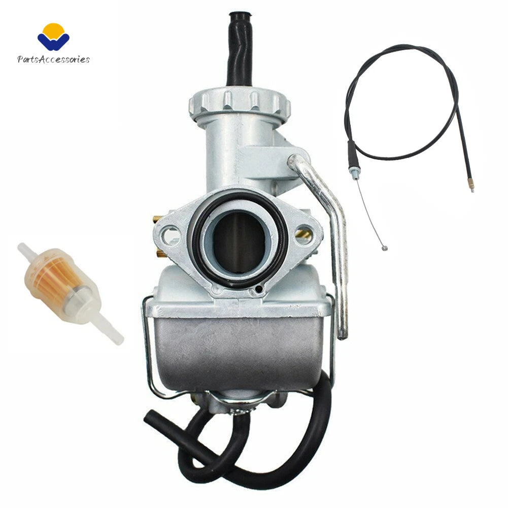 Carburetor + Throttle Cable for Honda CB100 CB125S SL100 SL125 CL100 CL125S (1970–1979)
