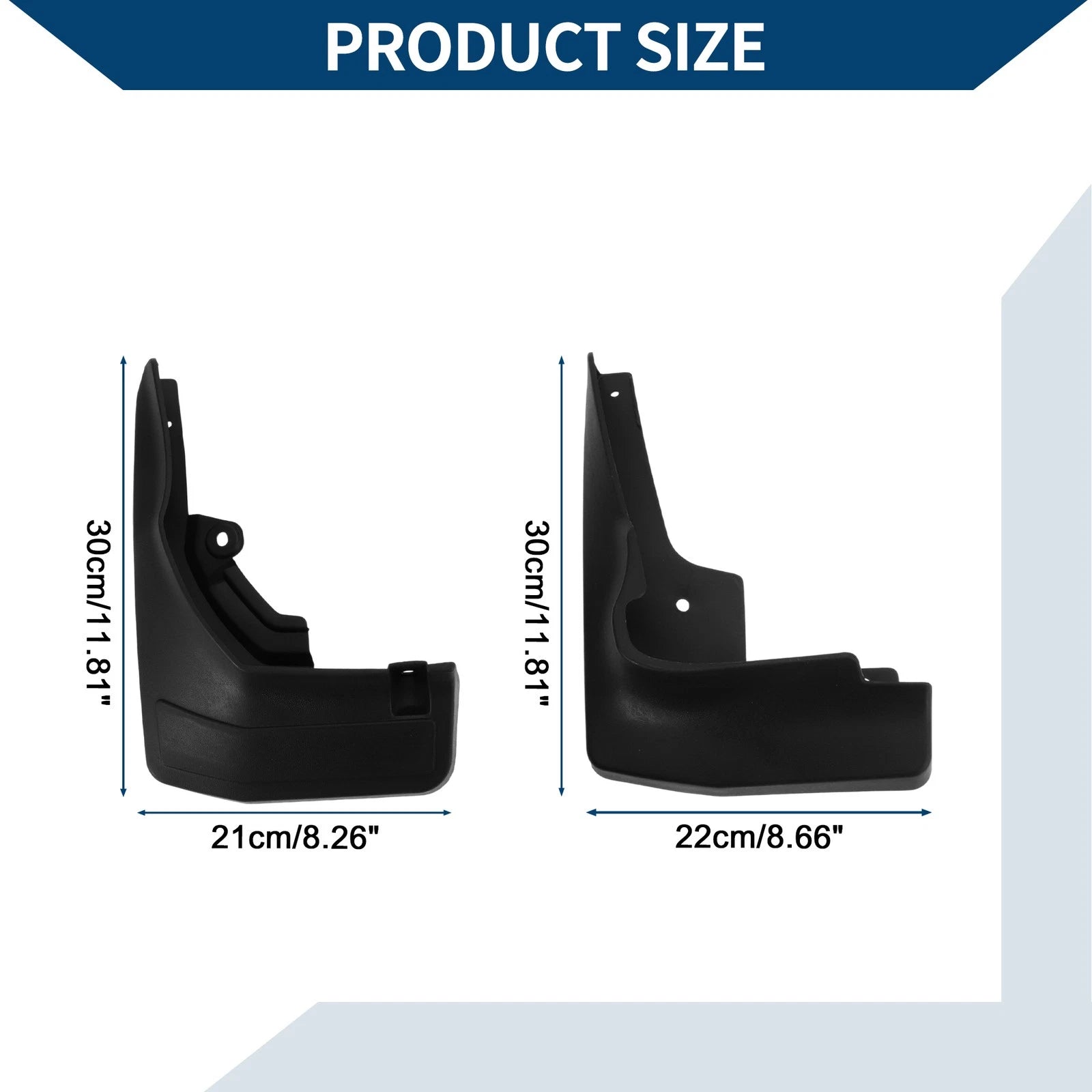 Mud Flaps Splash Guards 1 Set for Mercedes-Benz GLC 300L (2020–2022)