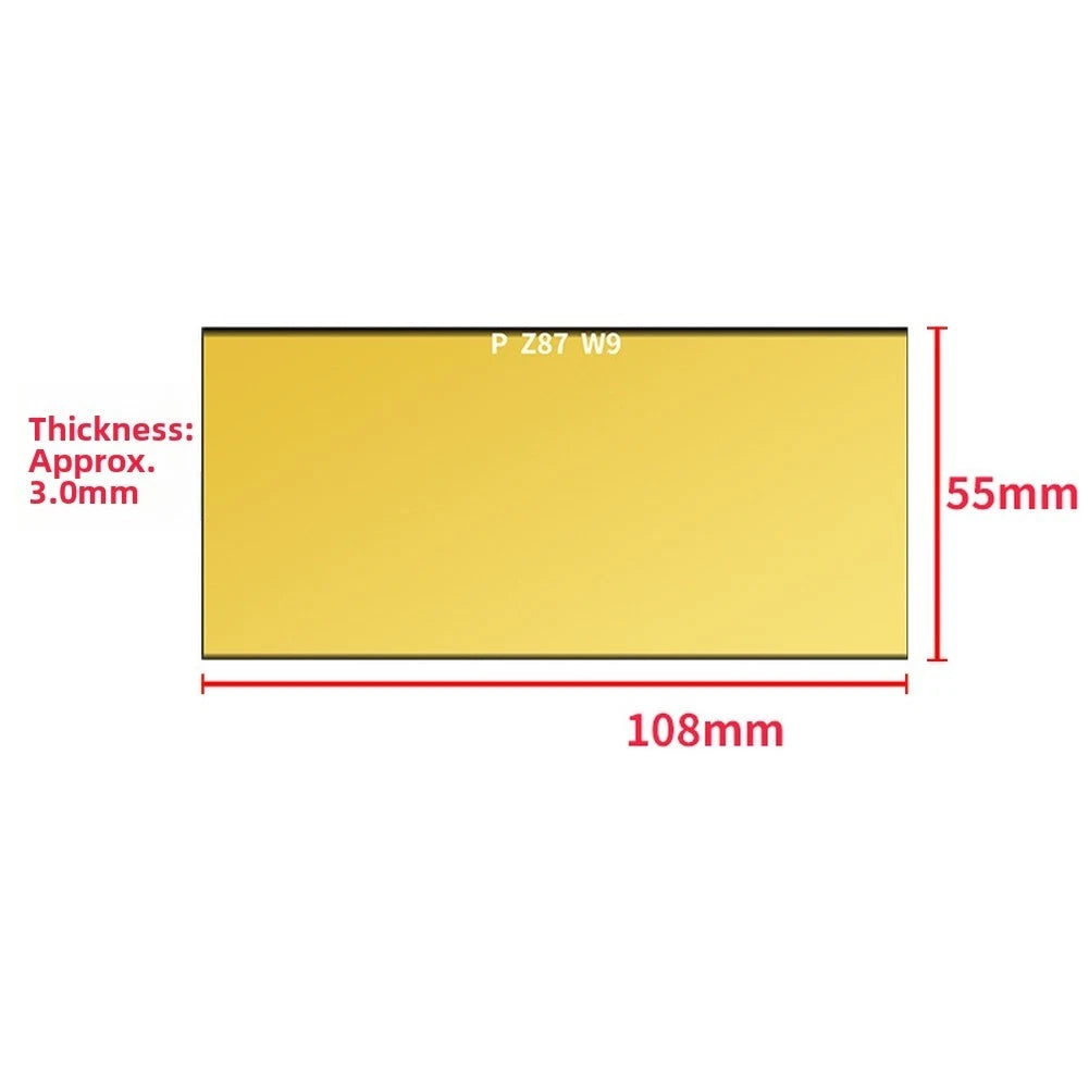 Welding Lens Shade 9-13 for (10.8cm x 5.5cm)