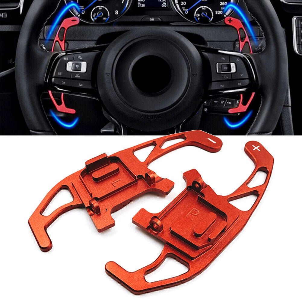 Steering Wheel Shift Paddles for VW Golf R GTD GTE MK7 (2013–2018) Red