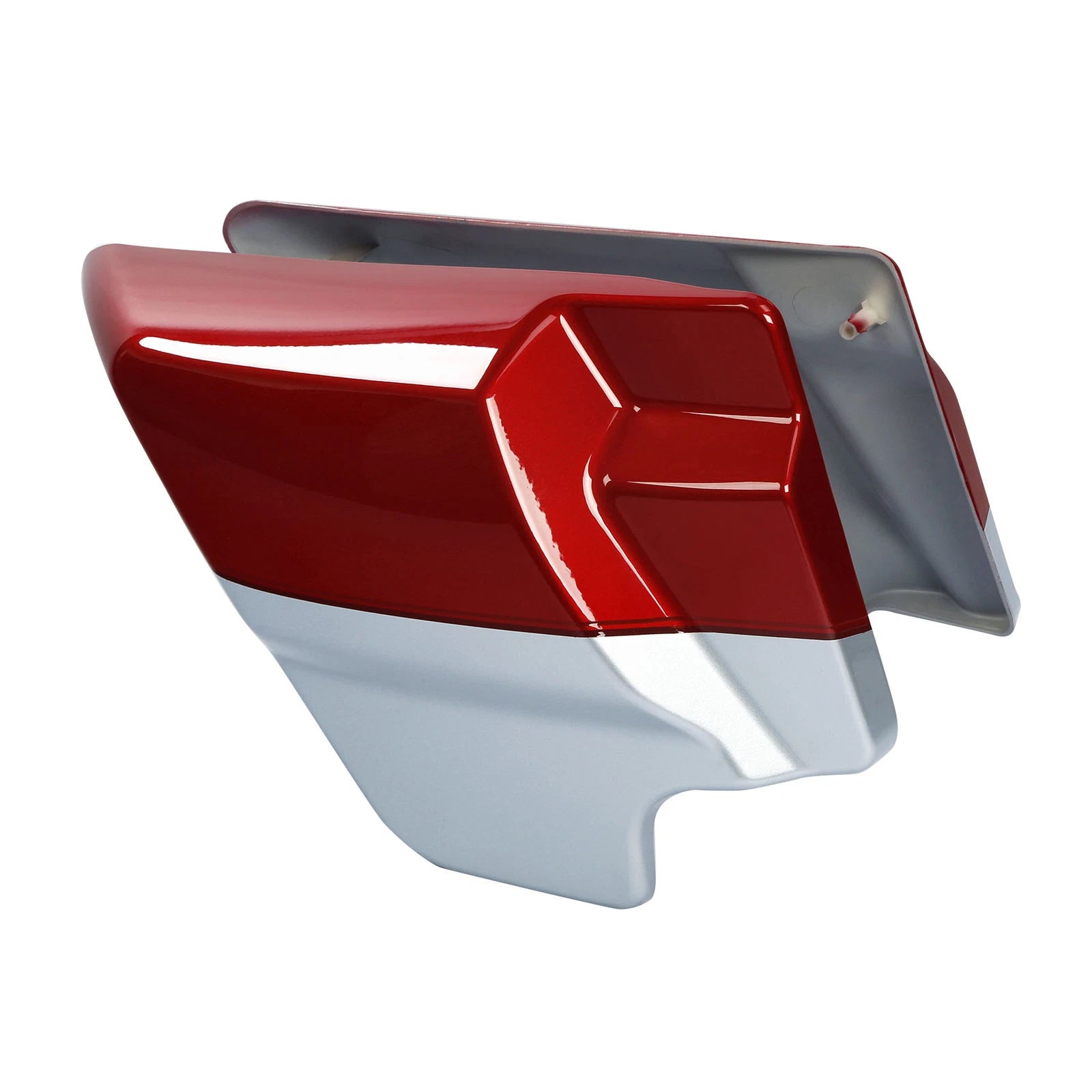 Side Covers Panel for Harley Touring (2009–2024) Wicked Red/Barracuda Silver