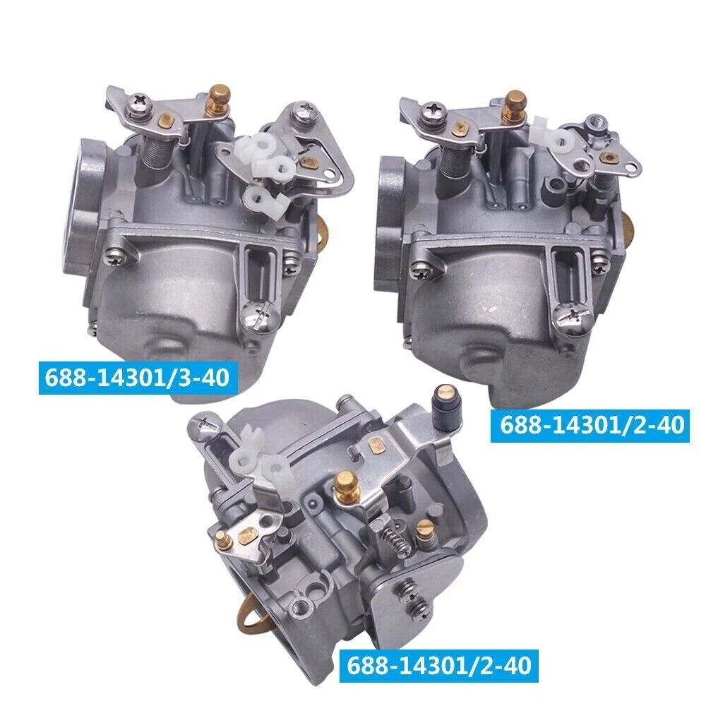 Carburetor Kit for Yamaha 2T 85HP 90HP Outboard (688-14301 14302 14303)