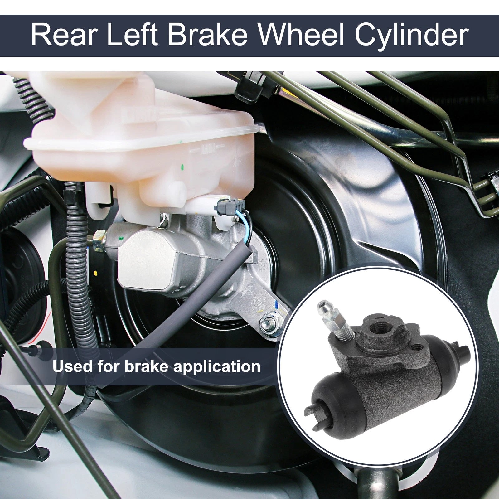 Brake Wheel Cylinder Rear Left Replacement for Toyota Corolla (1984–2002)