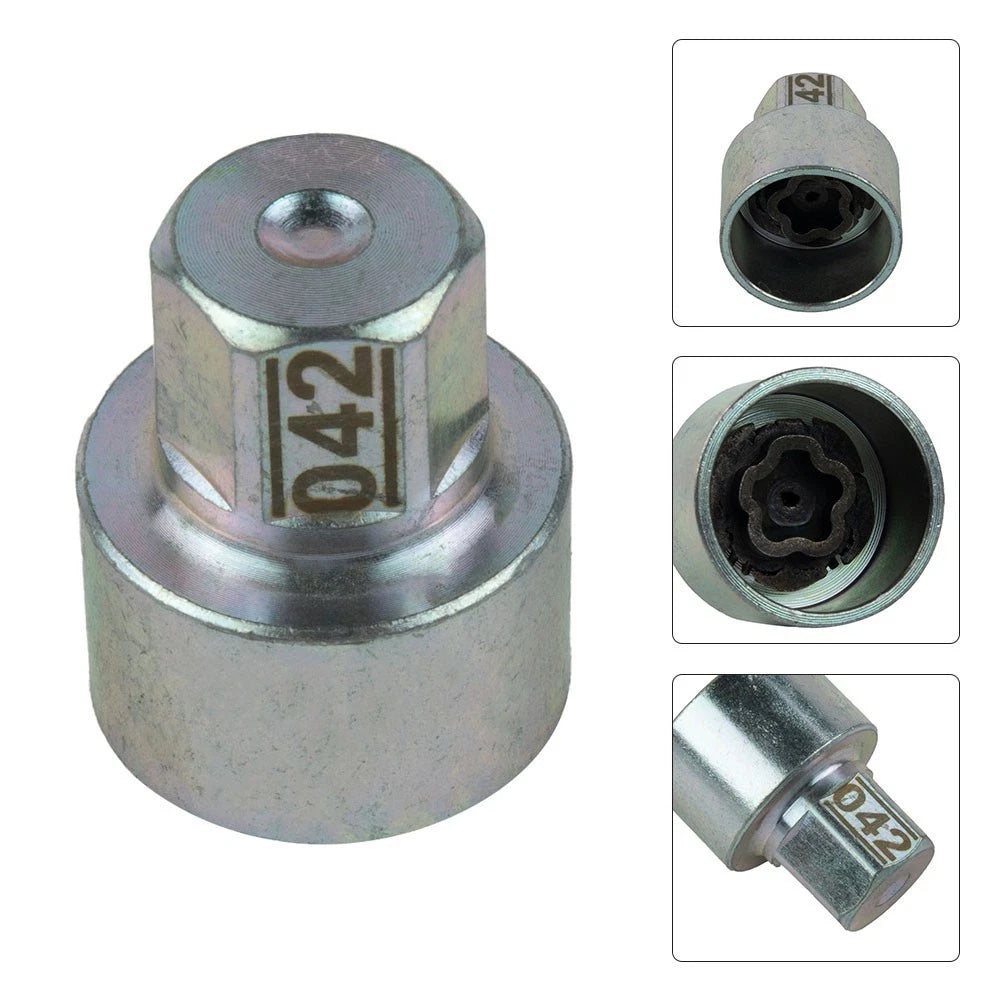 1Pc Wheel Lock Lugnut Anti-Theft Key Socket for BMW F12 (2012–2019)