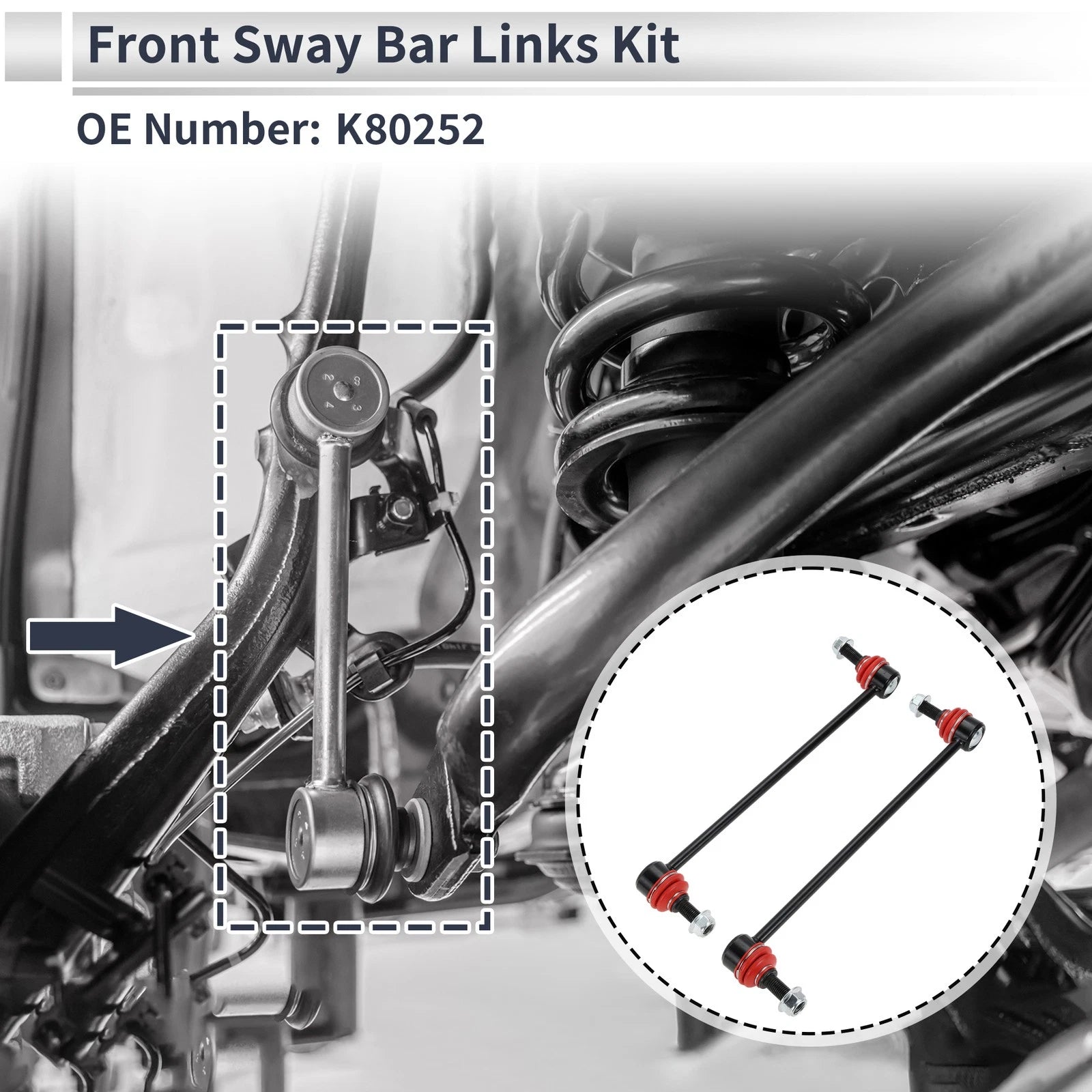 Front Stabilizer Bar Links Replacement for Chevrolet Cobalt 2005-2010