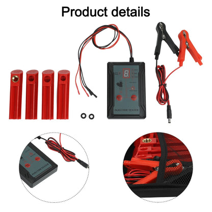 Injector Tester with 4 Size Adapters, 8 Pulse Modes, Dual Channel Feature