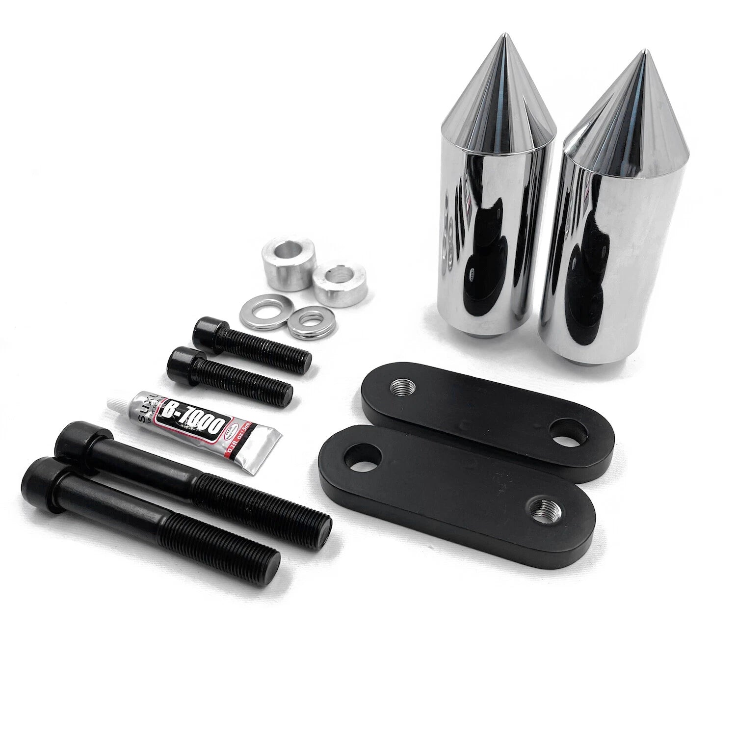 Chrome Spike Frame Slider Crash Protector for Honda CBR1000RR (2004–2005)