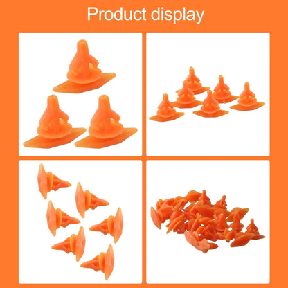 25Pcs Lower Door Seal Clips for Jaguar XF Orange Replacement