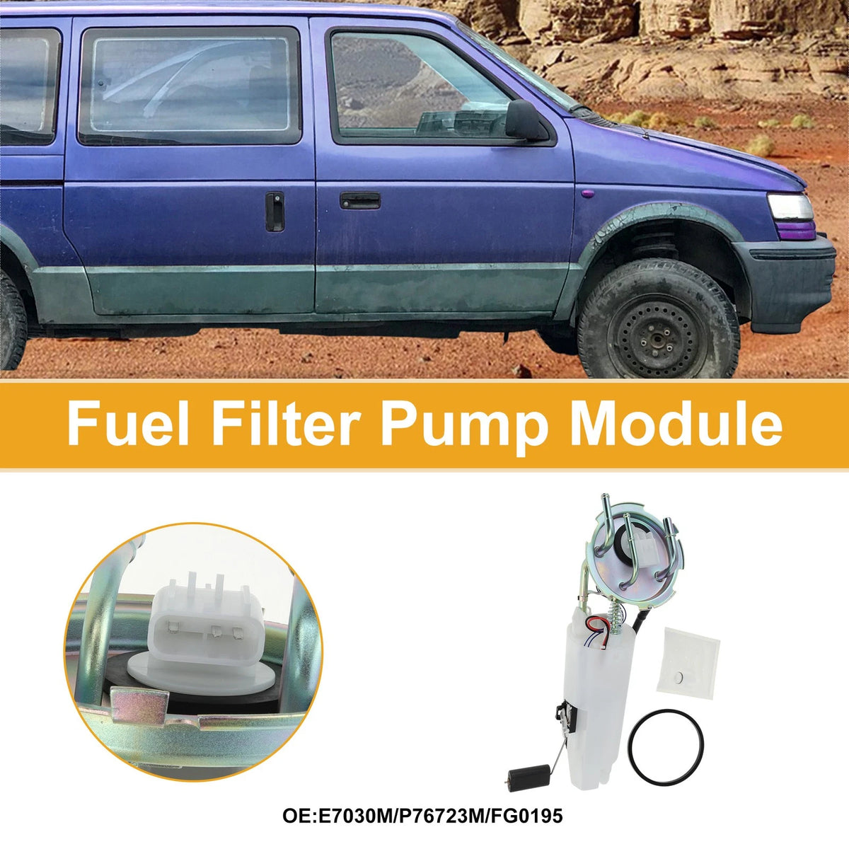 Electric Fuel Pump Assembly Replacement for Dodge Grand Caravan (1991–1995)