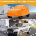 Waterproof Car Cover for Ford Bronco 2DR (210D-PU, Orange)