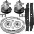 Deck Spindle Idler Pulley Blade Belt Kit for MTD LT542H (2005–2006)