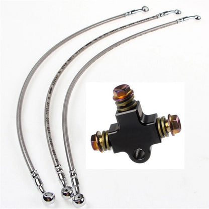 3 Way Hydraulic Brake Pipe Tee Connector for Motorcycle ATV