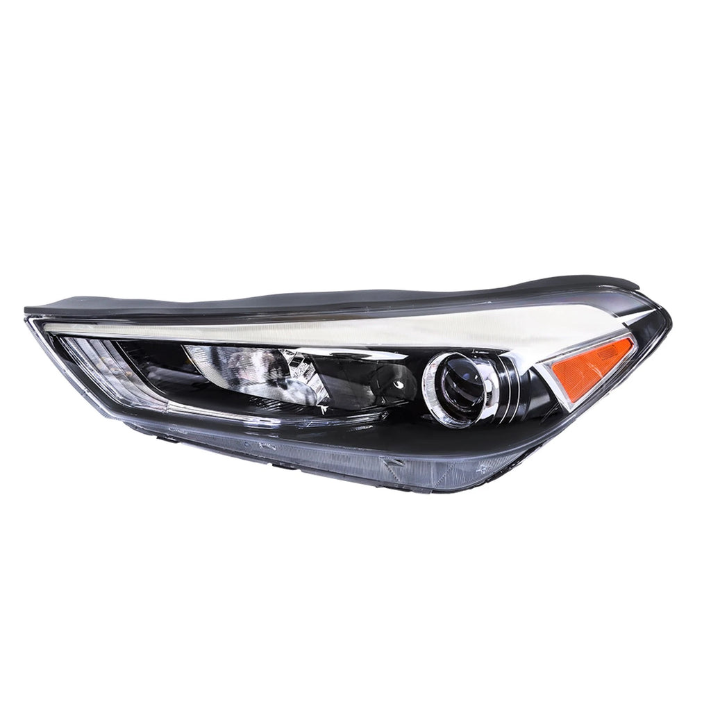 Halogen w/LED Driver Side Headlight Assembly for Hyundai Tucson (2016–2018)