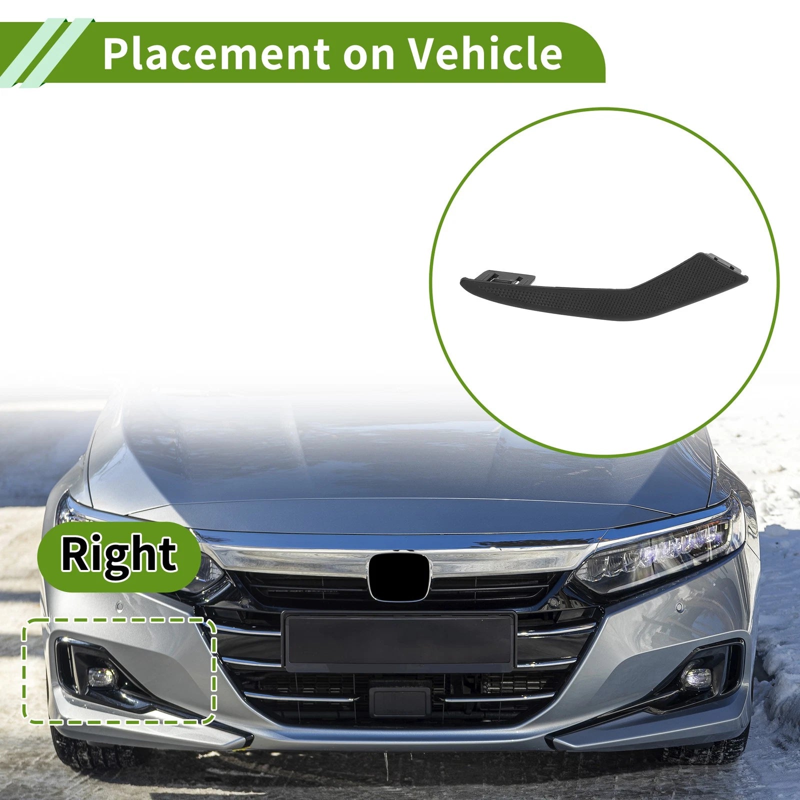 Front Right Fog Light Grill Replacement for Toyota Corolla (2019–2021)