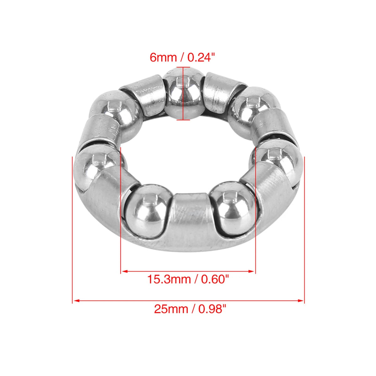 Ball Crank Bearing Retainer 25mm x 7 Universal Set for Universal (4)