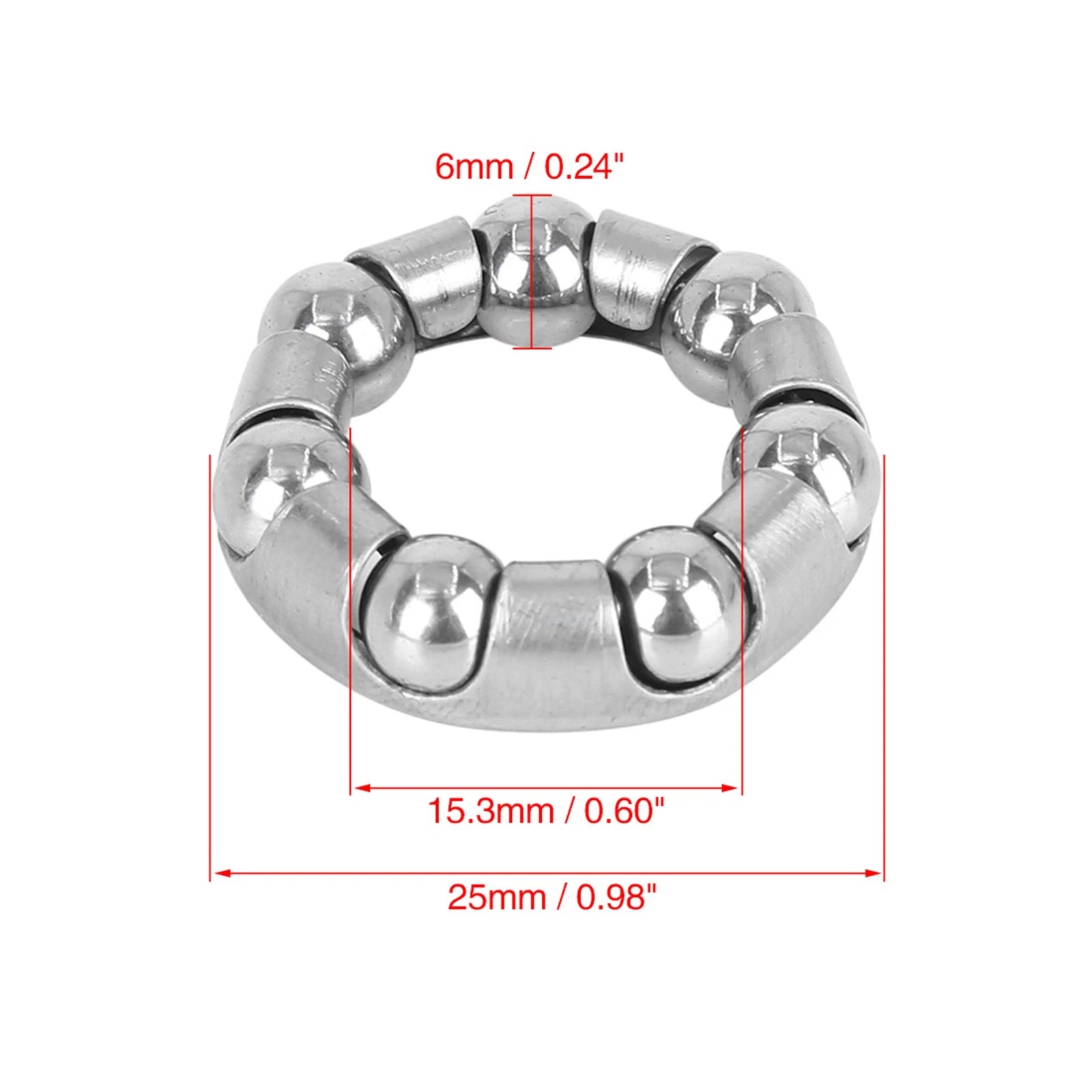 Ball Crank Bearing Retainer 25mm x 7 Universal Set for Universal (4)