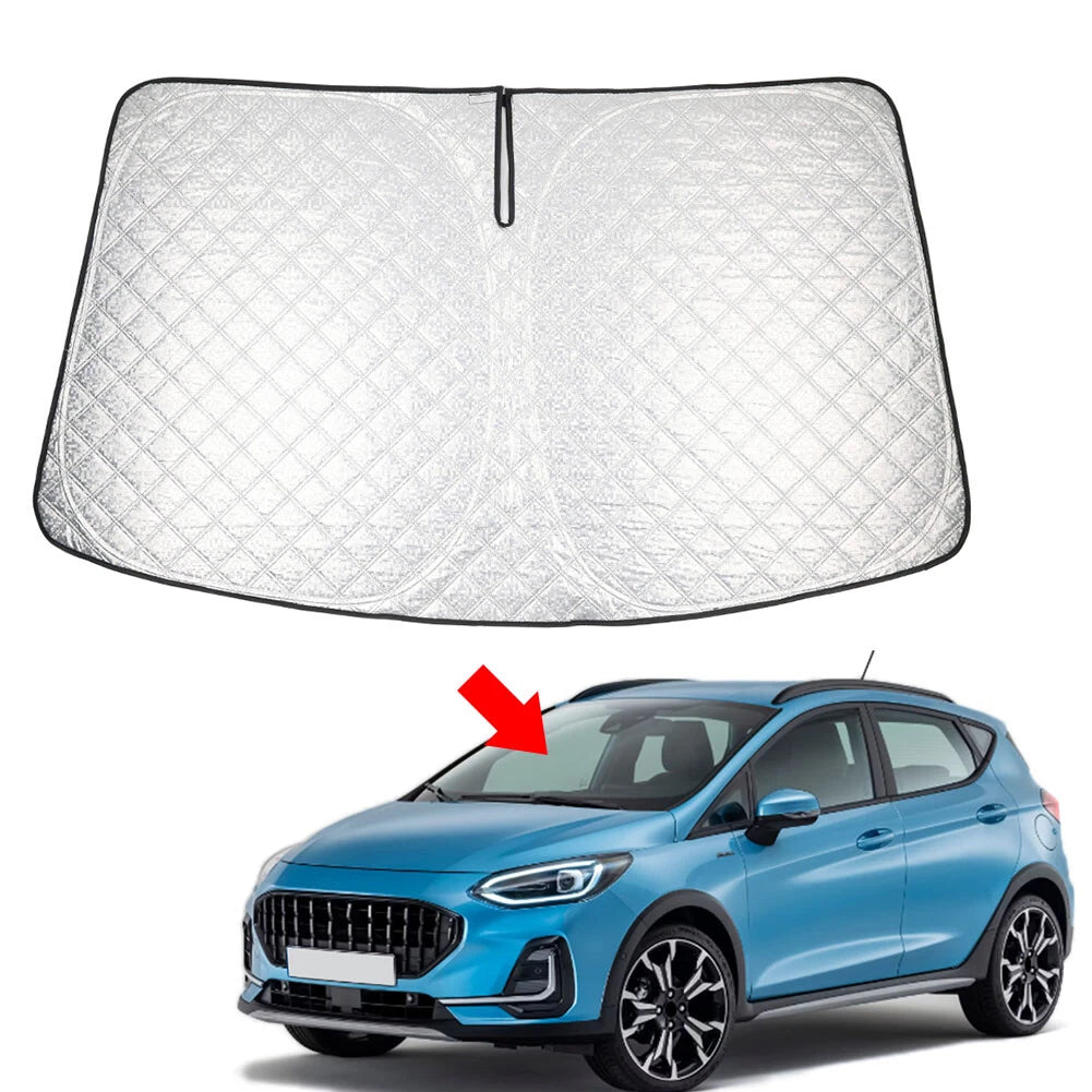 Foldable Windshield Sun Shade for Ford Fiesta (2017–2023)