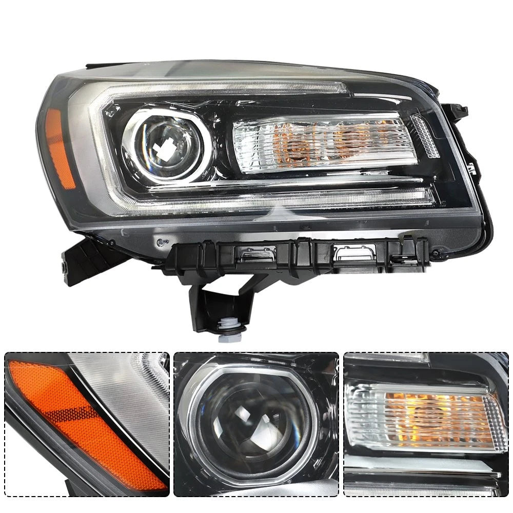 Halogen Projector Headlight Right Side for GMC Acadia (2013–2016)