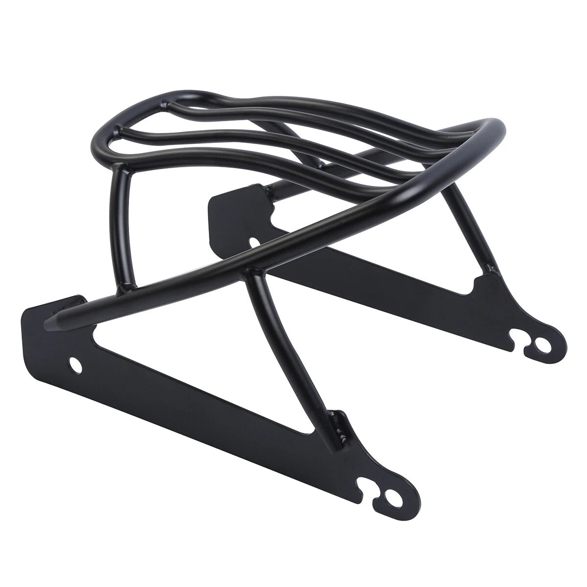 Black Solo Luggage Rack for Harley Dyna Street Bob Super Wide Glide (2006–2017)