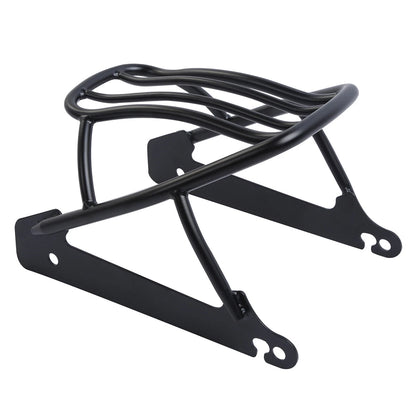 Black Solo Luggage Rack for Harley Dyna Street Bob Super Wide Glide (2006–2017)