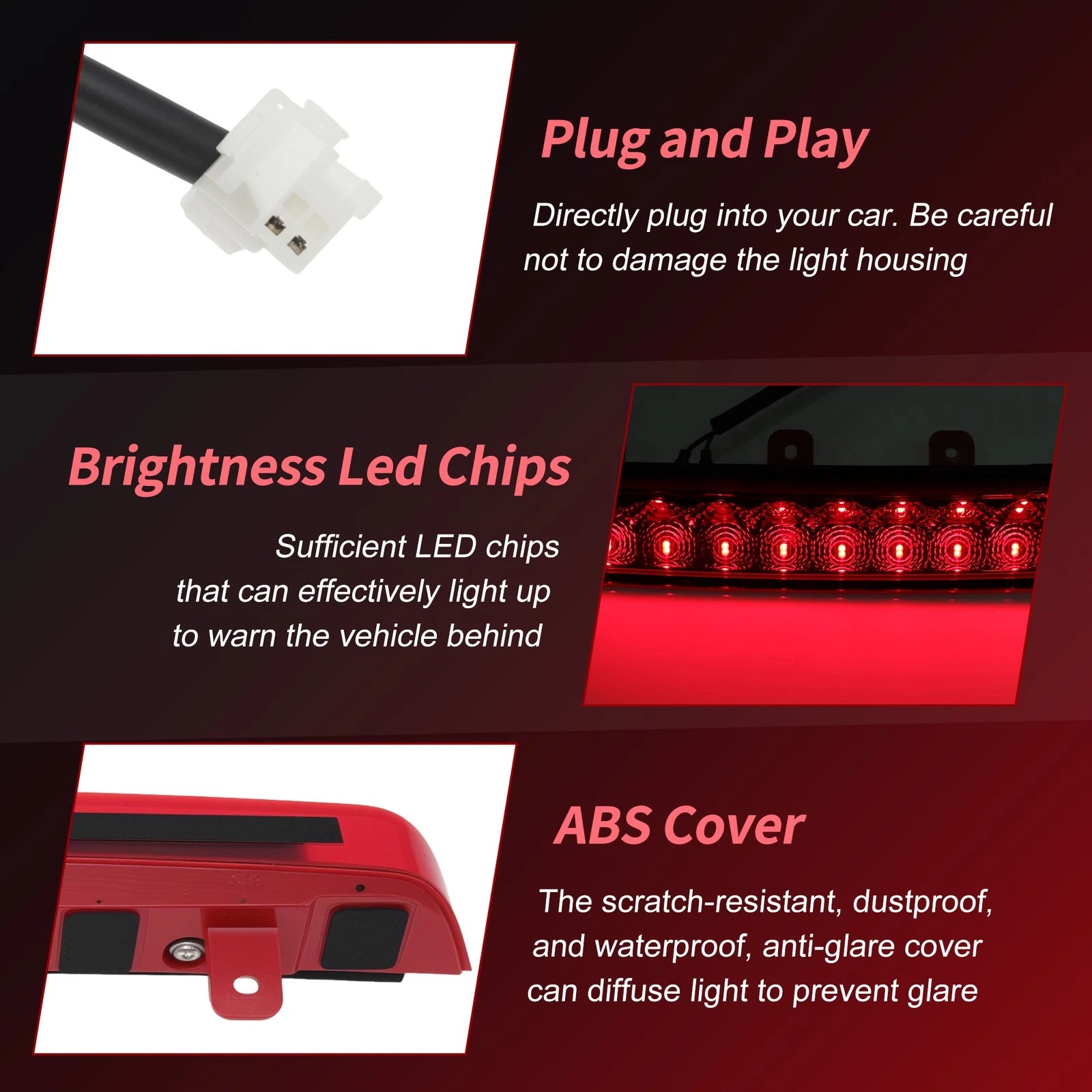 LED Third Brake Light for Hyundai Santa Fe (2013–2018) 92700-A1000
