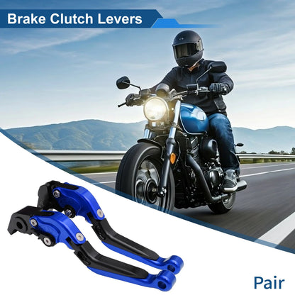 Adjustable Short Brake Clutch Lever Set for Aprilia RSV4 (2009–2022) Blue