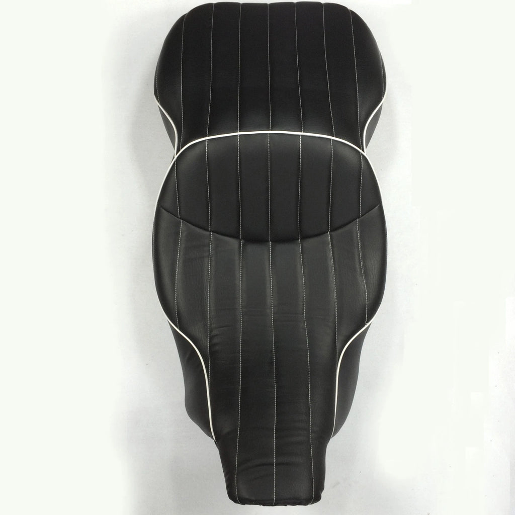 Custom Driver Passenger Seat for Harley FLHT (1997–2006) Vertical Stripes