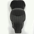 Custom Driver Passenger Seat for Harley FLHT (1997–2006) Vertical Stripes