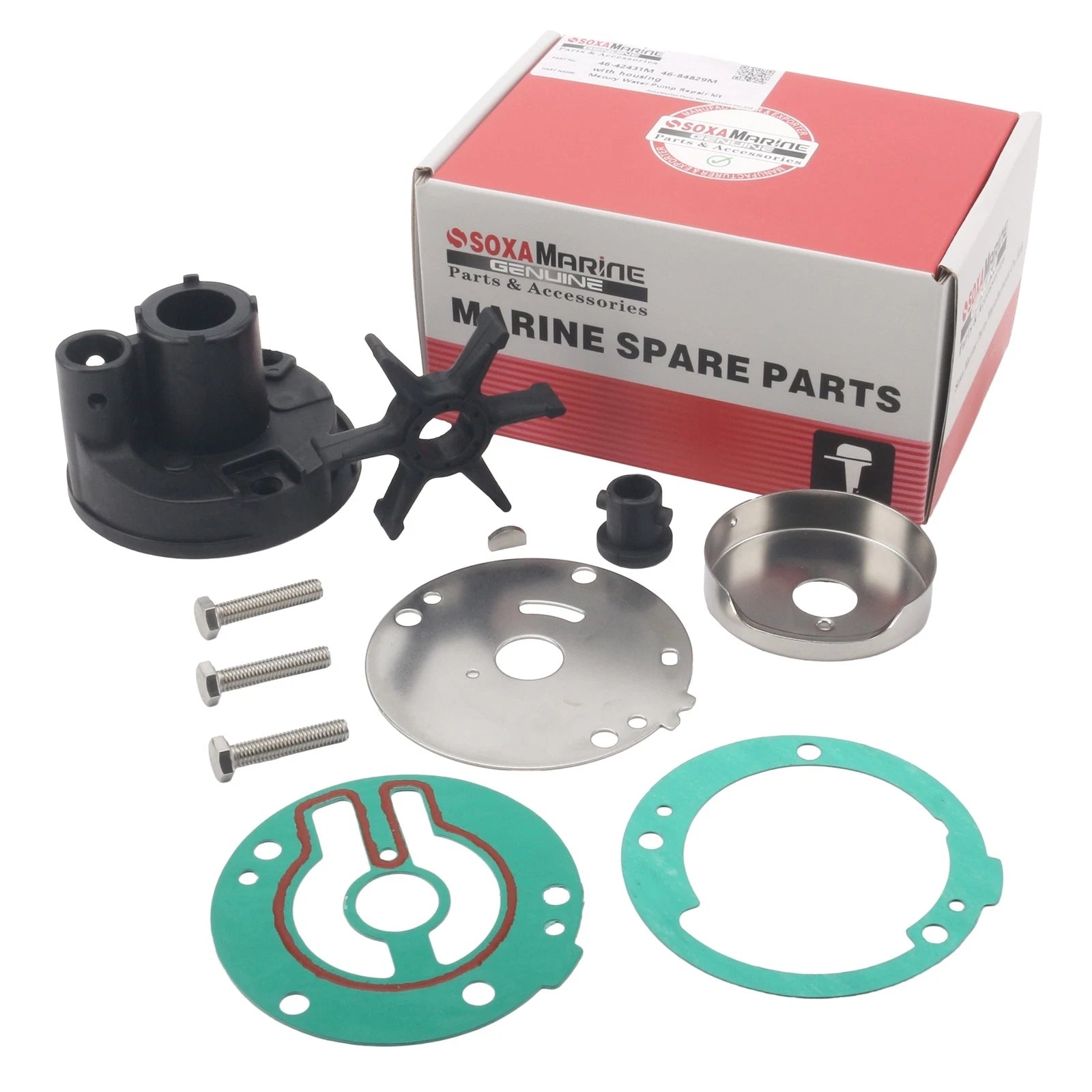 Outboard Water Pump Rebuild Service for Mercury Mariner 20-30 HP (20C, 25C, 30A)