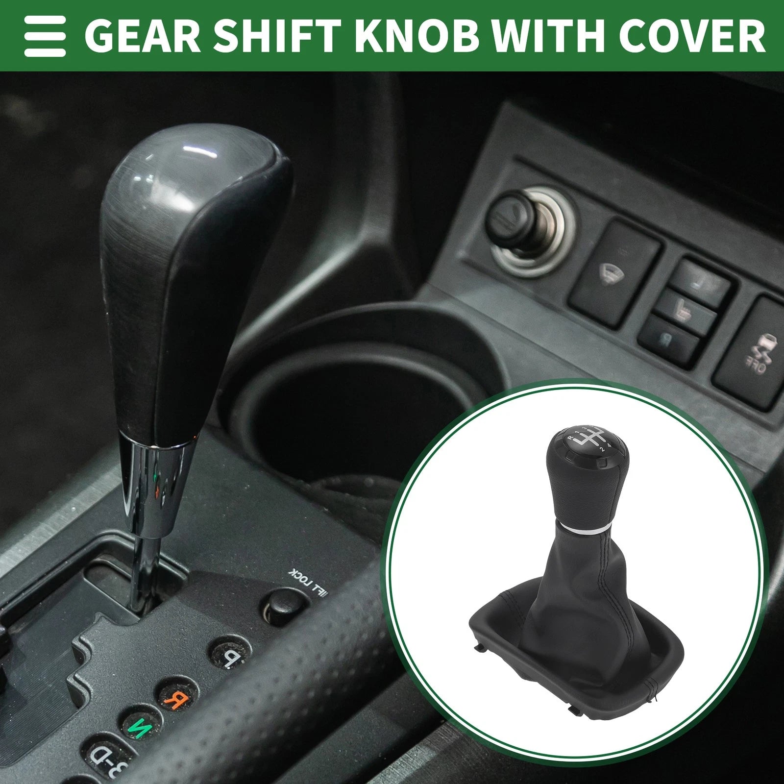 5 Speed Manual Shift Knob with Cover for Audi A3 8L (1996–2000)
