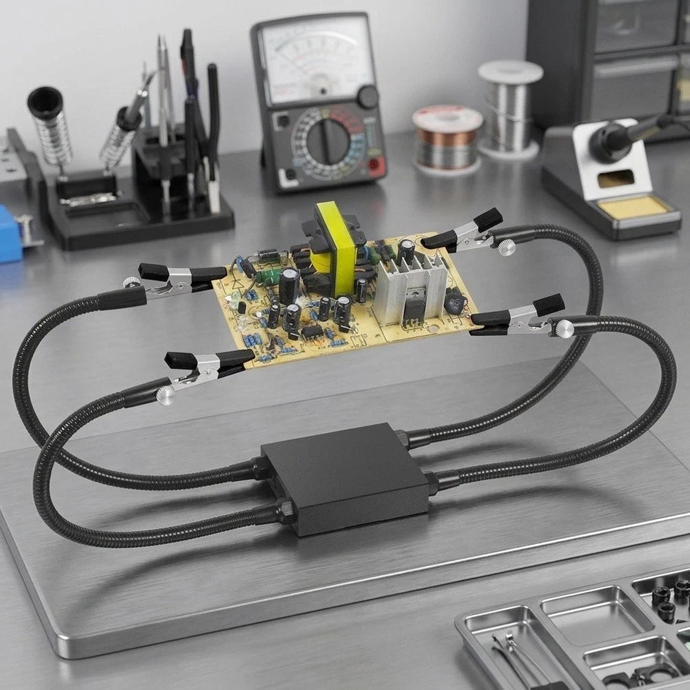 Soldering Third Hand Tool for Multi-angle Fixation (Flexible Metal Arms)