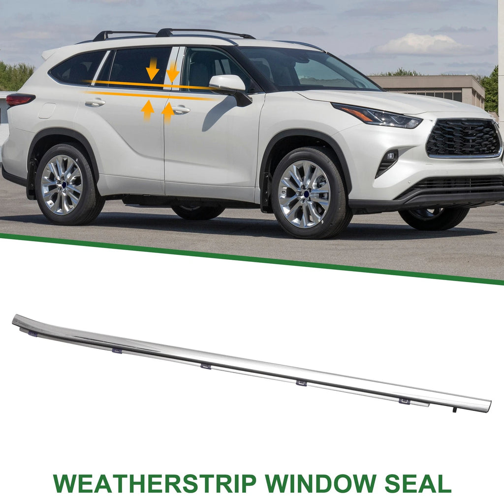 Front Left Weatherstrip Window Seal Replacement for Toyota Highlander (2008–2015)