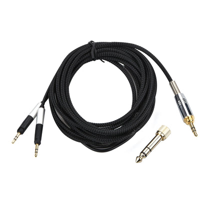 Headset Cable 6.35/3.5mm to 2.5mm for Audio-Technica ATH-R70x (2014–Present)