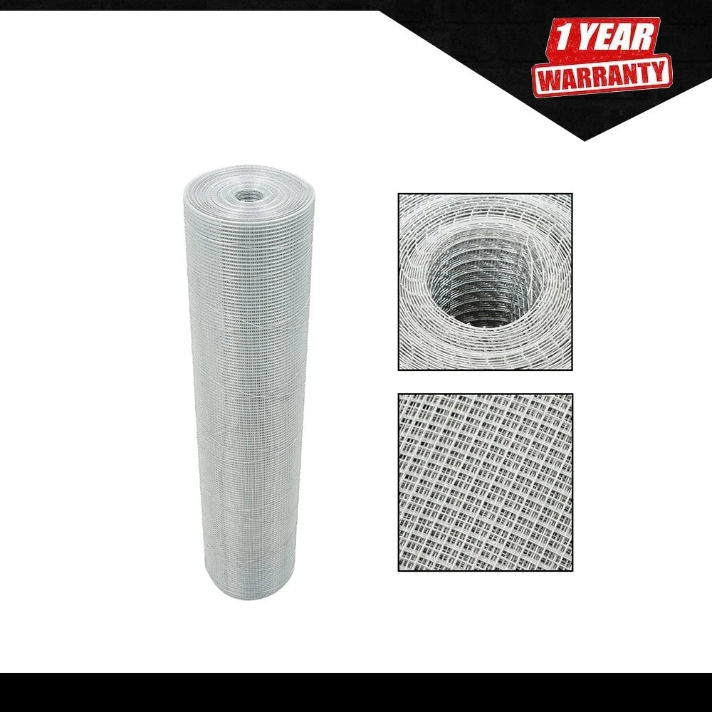 Galvanized Chicken Wire Fence 1/4in 36" x 100' Welded Mesh Roll