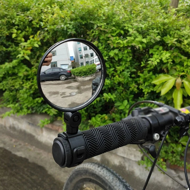 Bicycle Bar End Rear View Mirror for Mountain Bikes (Convex Lens)
