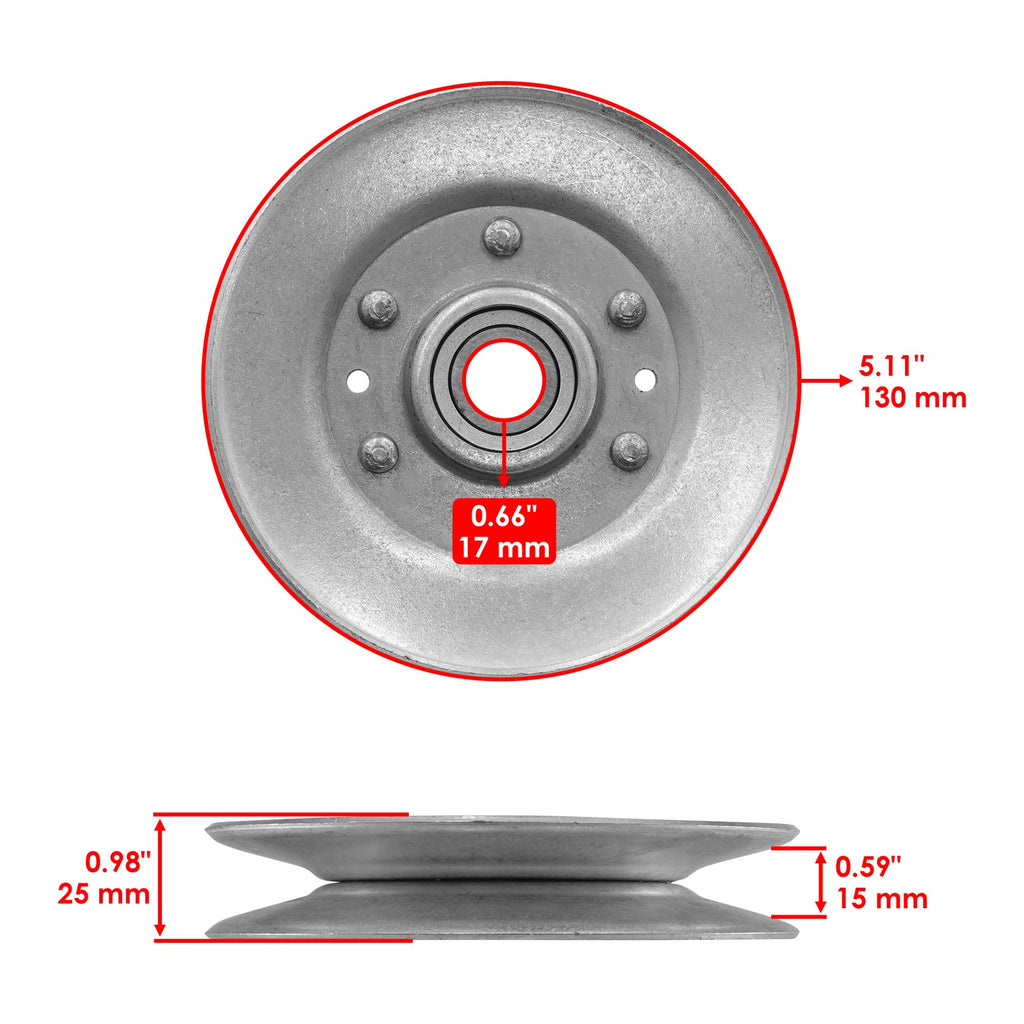 Deck Sheave Idler Pulley Replacement for John Deere MCS 2305 54 60 (20-60)