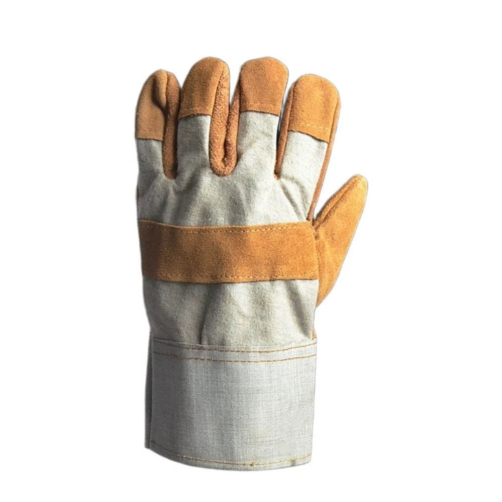 Welding Gloves Cowhide Brown 27cm for MIG TIG Welding and Grinding