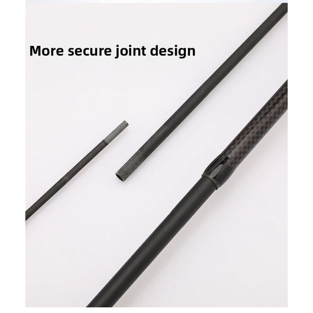 Carbon Fiber Lure Rod 1.6m 1.8m 2.1m 2.4m with Triangular Handle Design
