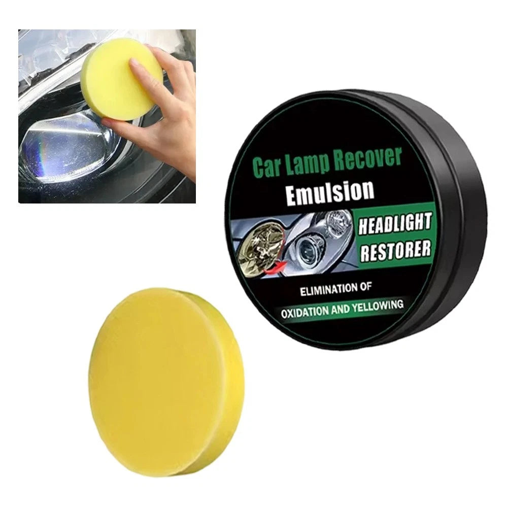 Headlight Polishing Kit for Car (Restore Haze, Yellowing, Scratches)