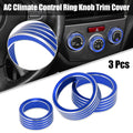 3pcs AC Climate Control Knob Ring Trim Cover Replacement for Subaru Forester (2019–2021)