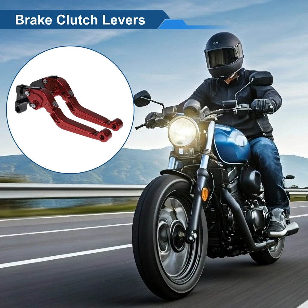 Adjustable Brake Clutch Levers for Honda CBR600RR (2007–2016) Solid Red