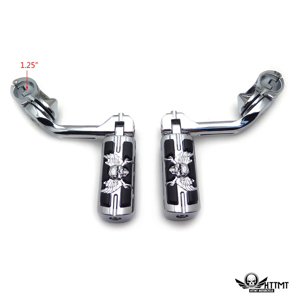 5" Chrome Foot Peg Kit for Harley Fat Boy