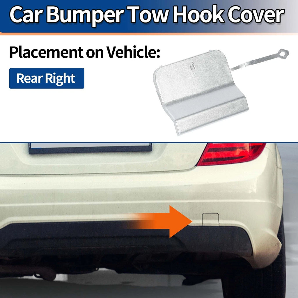 Rear Right Tow Hook Cover Replacement for Mercedes-Benz C-Class (2012–2015)